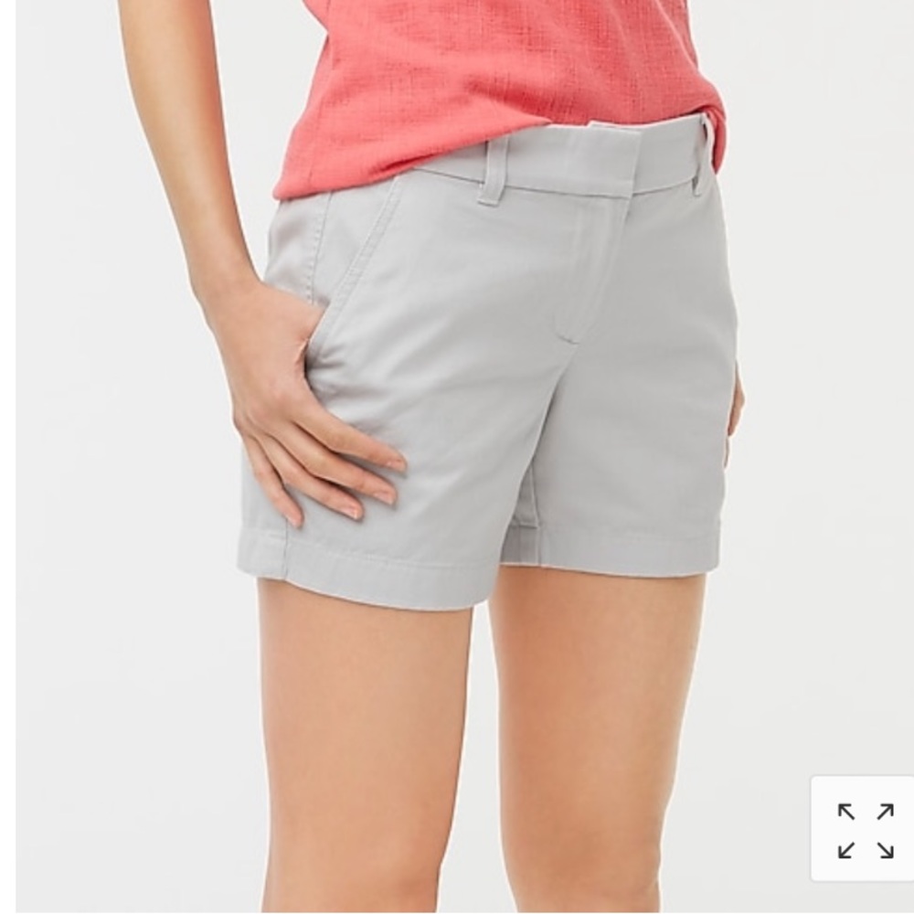 J. Crew 5” Light Grey Chino Shorts
